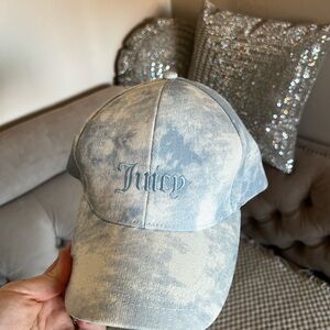 Juicy Couture White Cap with Pink Accents